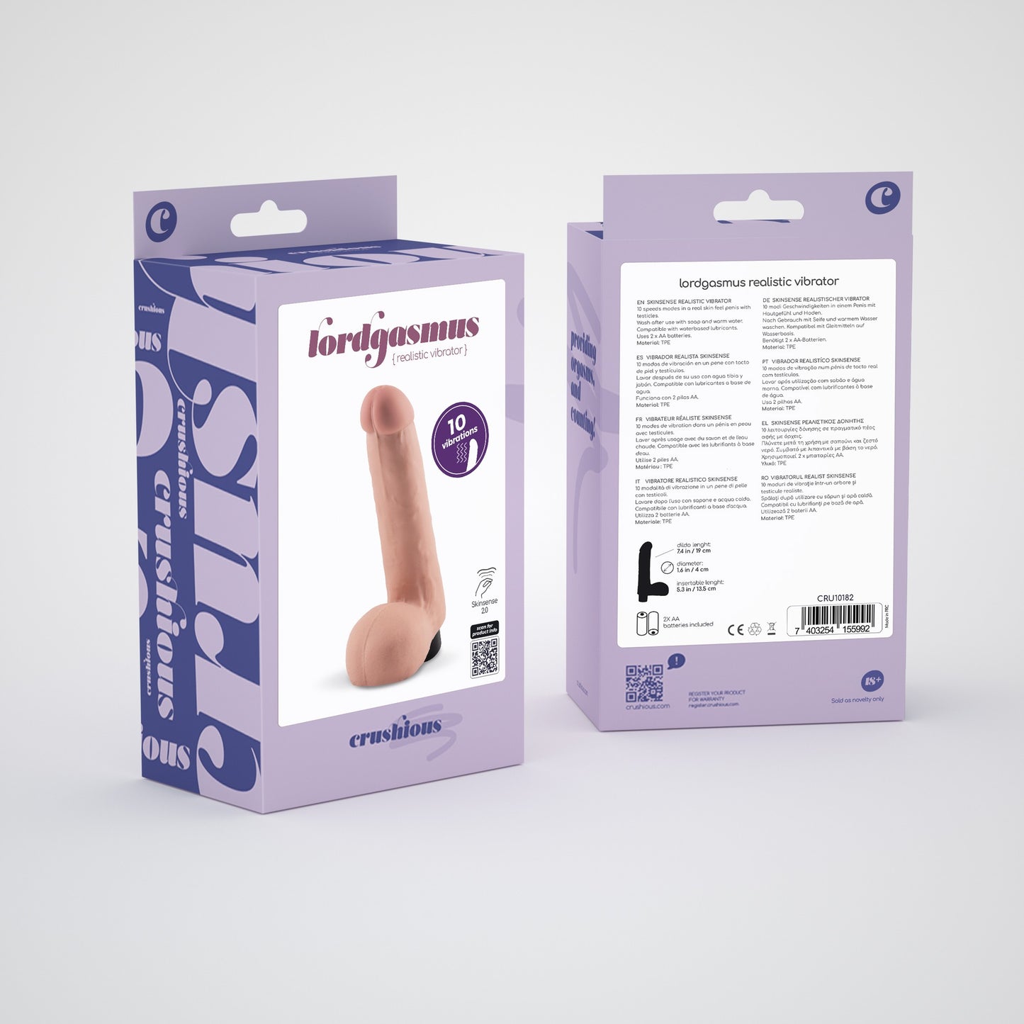 VIBRADOR REALÍSTICO LORDGASMUS CRUSHIOUS