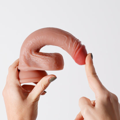 DILDO DE SILICONE LÍQUIDO INVIKTUS 7 CRUSHIOUS PELE